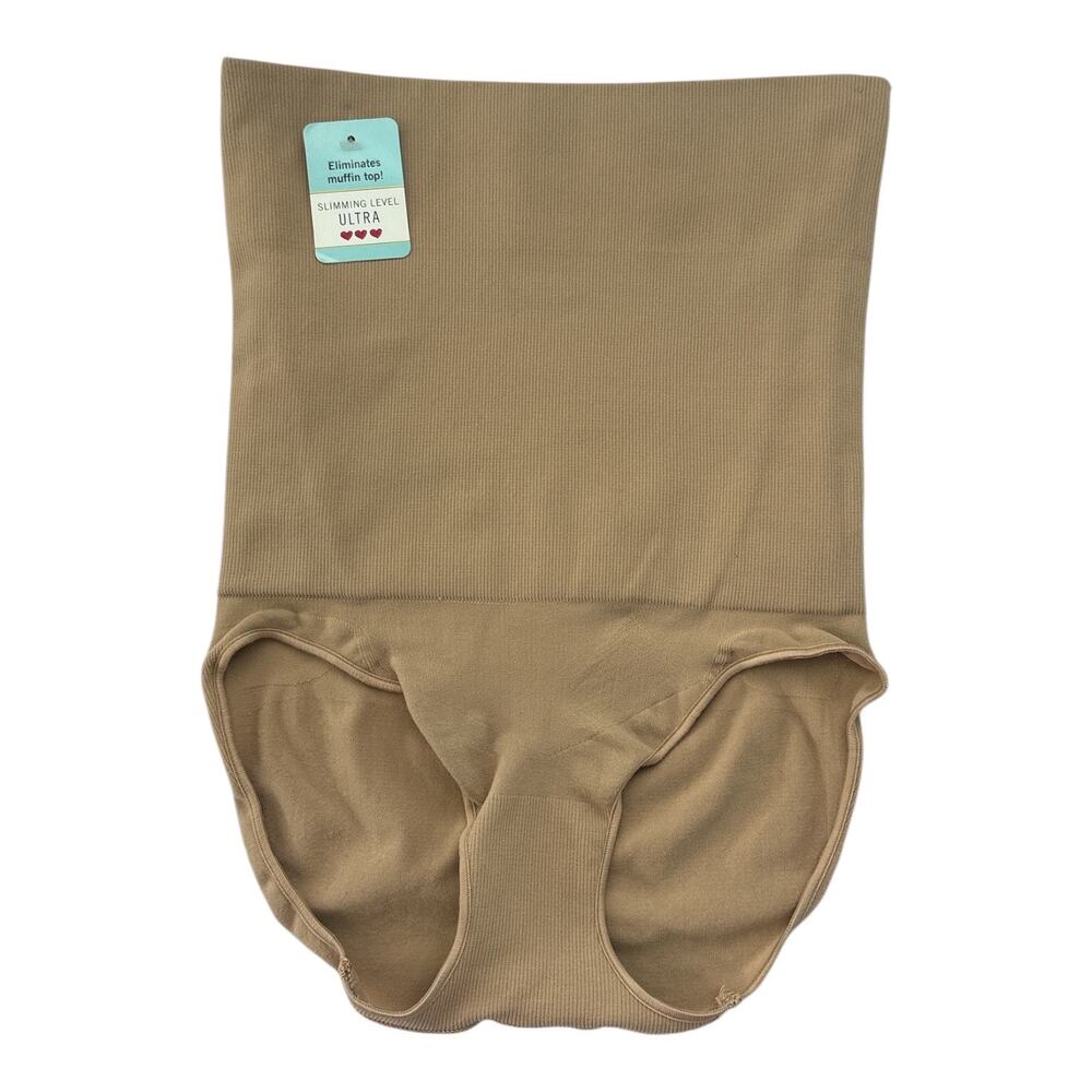 Love Your Assets by Spanx High-Waist Ultra Shaping Panty Brief Tan Size Small